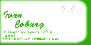 ivan coburg business card